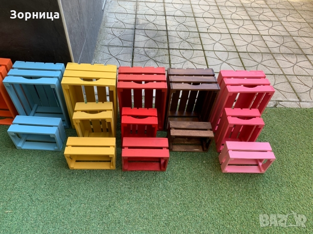 Декоративни дървени щайги , снимка 5 - Декорация за дома - 36104832