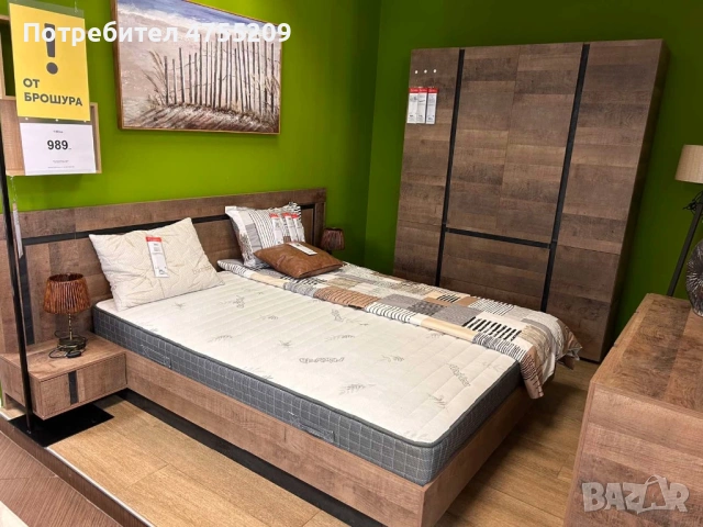 3 спални с нощни шкафчета и гардероби , снимка 2 - Спални и легла - 53711376