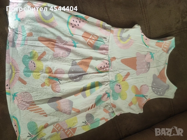 Детска памучна лятна рокля , снимка 2 - Детски рокли и поли - 53112108