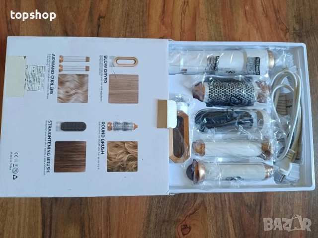 Чисто нова LaifuTu 5 в 1 въртяща се четка, йонна технология, 3 температурни настройки, 3 скорости..., снимка 5 - Маши за коса - 51598205