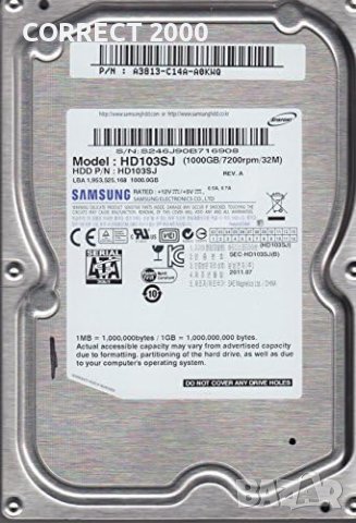 SAMSUNG хард диск 1TB 1000 GB, снимка 1