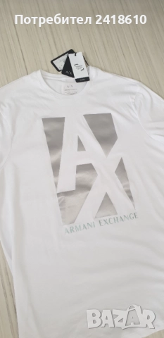 Armani Exchange A/X Organic Cotton Mens Size XL НОВО! ОРИГИНАЛ! Мъжка Тениска!, снимка 8 - Тениски - 51471501