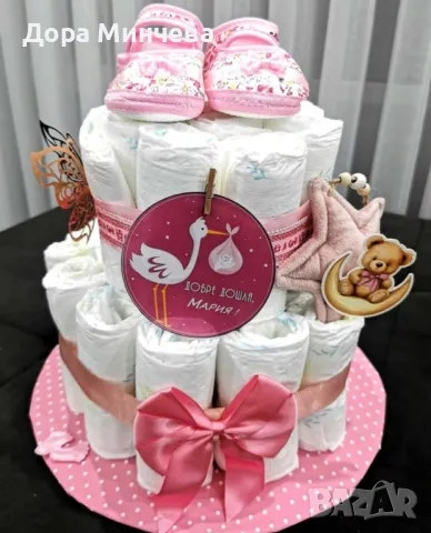 Памперсови тортички, снимка 7 - Пелени, памперси - 50339095