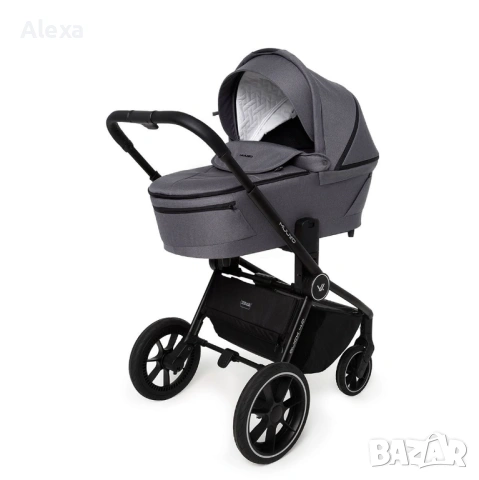 Бебешка количка 2в1 Muuvo Quick 4.0 Iron Graphite Отлично състояние, снимка 3 - Детски колички - 53696536