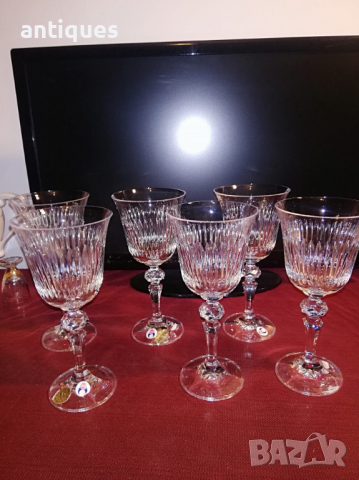 Търся / Купувам нови комплекти стъклени кристални чаши за вино, уиски, шампанско, вода, снимка 10 - Антикварни и старинни предмети - 36151552