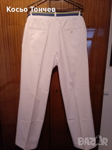 Летен бял дълъг панталон с колан , снимка 2 - Панталони - 41142365