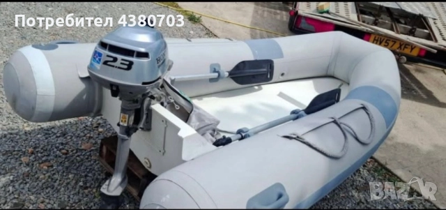 Лодка с твърдо двойно дъно и двигател , снимка 2 - Воден транспорт - 51921050