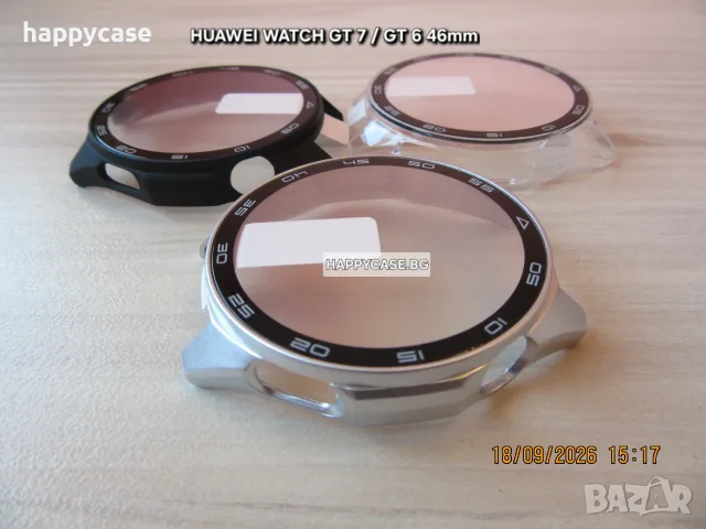 Huawei Watch GT6 46 41mm / GT6 Pro 46mm / 360° Твърд удароустойчив кейс с протектор, снимка 15 - Смарт часовници - 52044318