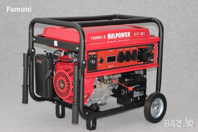 ТРИФАЗЕН Генератор За Ток 10kW+АТС ТАБЛО - Бензин, снимка 5 - Генератори - 53015562