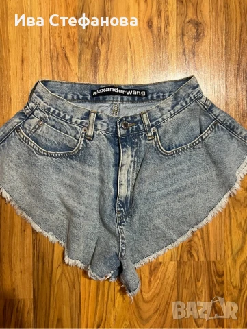 Нови къси дамски дънкови панталони тип пеперуда  Alexander Wang USA класически модел