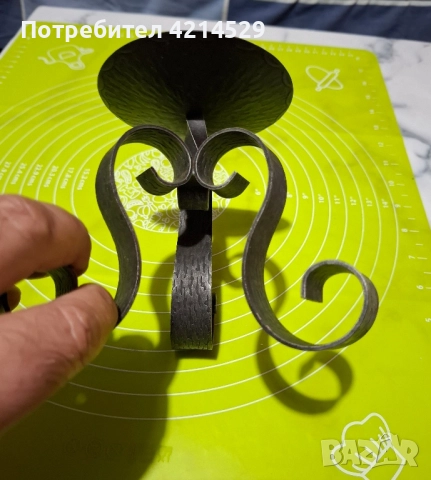 Кован свещник, снимка 4 - Декорация за дома - 52427746