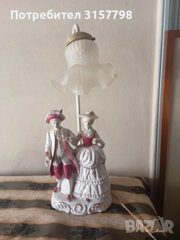 Барокова настолна лампа, снимка 2 - Настолни лампи - 50446643