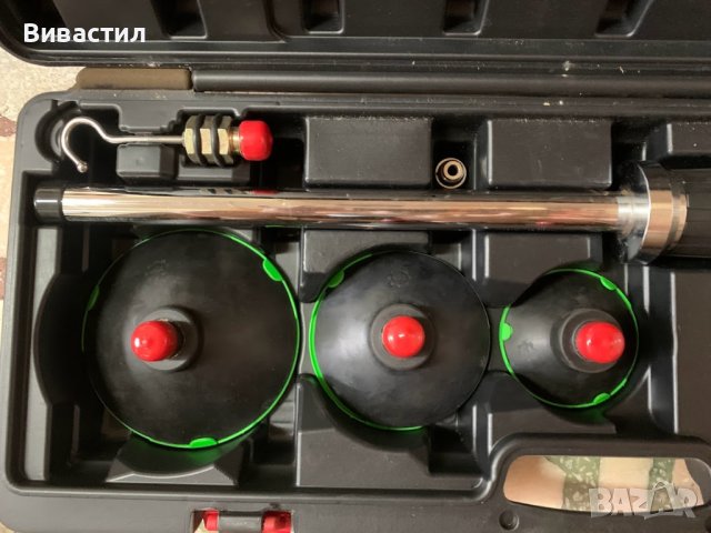 Пневматичен обратен чук марка JBM за вдлъбнатини по ламарината на автомобили или други предмети, снимка 2 - Куфари с инструменти - 42598262