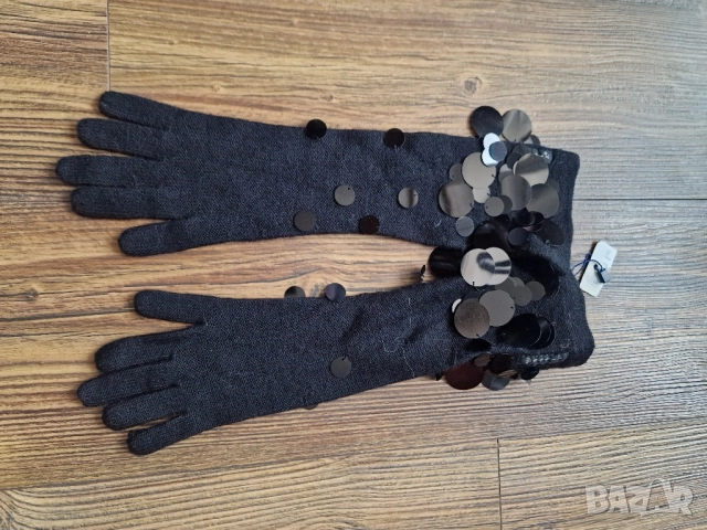 Страхотни дамски дълги ръкавици ARMANI, размер М , нови с етикет, снимка 4 - Ръкавици - 52348951