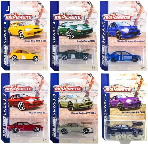 Метални колички Majorette Japan Series