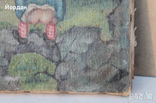 Стара маслена картина, снимка 7 - Картини - 48103128