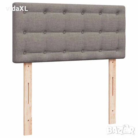 vidaXL Османска легло с матрак, таупе, 90x200 см, плат, снимка 9 - Спални и легла - 56147038