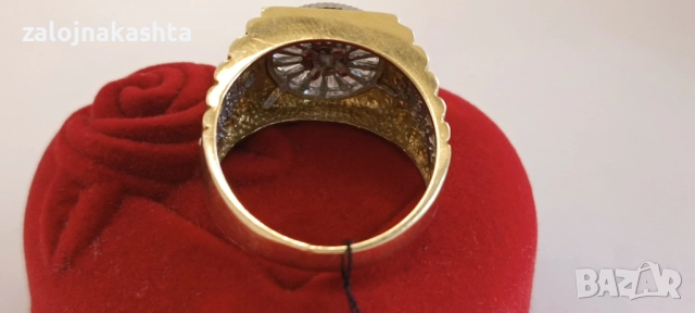 Мъжки-Златен пръстен -11,03гр/14кр, снимка 6 - Пръстени - 52480100