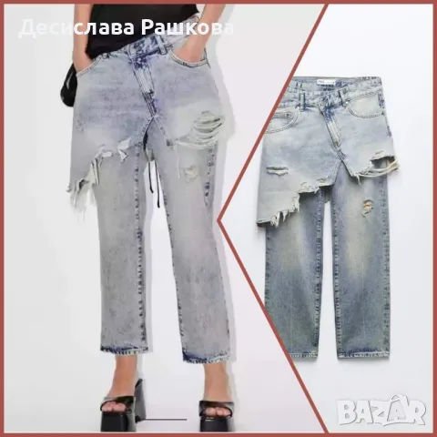 Дамски дънки Zara, снимка 1 - Дънки - 48409192