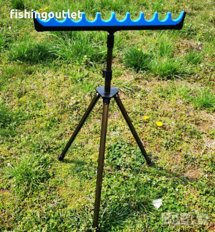 Голям трипод(стойка) за фидер риболов,аларма и др. До 130см височина !, снимка 12 - Такъми - 40343535