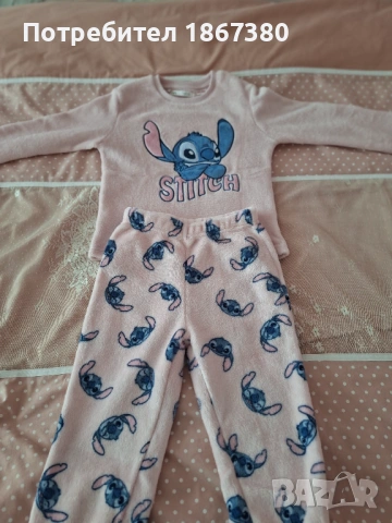 Детска плюшена пижама Lilo & Stitch