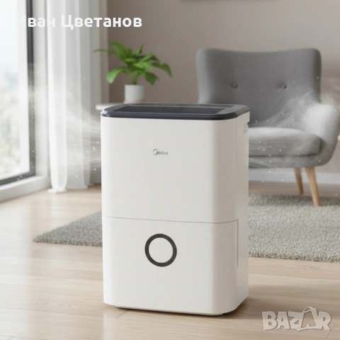 Влагоуловител Midea DF-20DEN7-WF – 20 л/24 ч, Smart Wi-Fi, за до 100 m³ (40 m²), R290