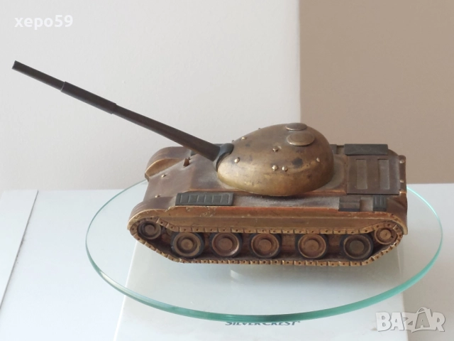 RRR-Много рядък бронзов модел на танк.Подарен посмъртно на ген.Дмитрий Григориевич Павлов , 1 200 лв, снимка 14 - Антикварни и старинни предмети - 52278495