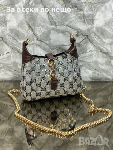 Gucci Дамска Чанта С Кристали Гучи - Налични Различни Цветове Код SK541, снимка 3 - Чанти - 53050620