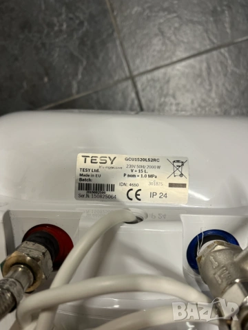 Бойлер TESY - 15л, под мивка,, снимка 3 - Бойлери - 53171552