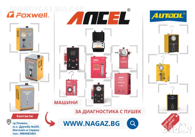 Машина за пушек(дим) /Димогенератор ANCEL S100/Тест с дим/Диагностика, снимка 10 - Аксесоари и консумативи - 50236768