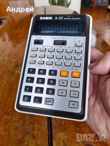 Стар калкулатор Casio FX-102, снимка 4 - Антикварни и старинни предмети - 41164202