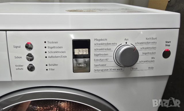 Продавам Кондензна Сушилня BOSCH EcoAvantixx 7 с Термопомпа А+ 7кг, снимка 5 - Сушилни - 52921705