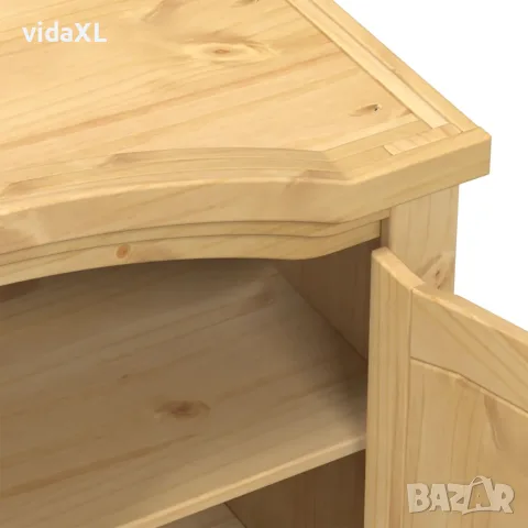 vidaXL Гардероб "Corona" 101x52x170 см, масивна дървесина, бор, снимка 7 - Гардероби - 56147398