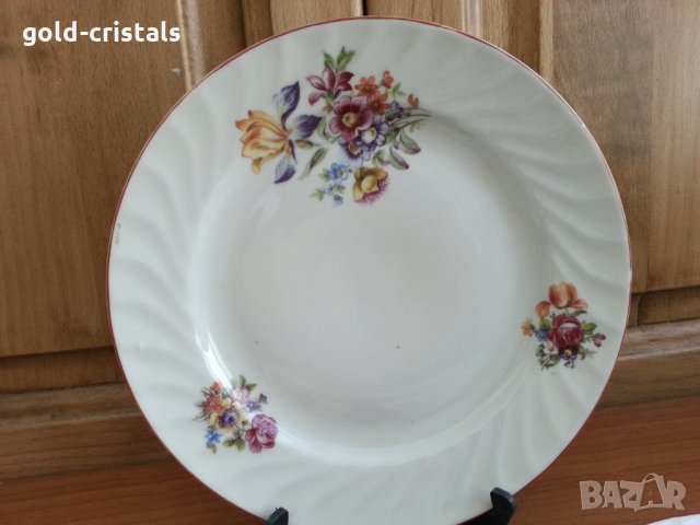 Стар български порцелан чинии плитки, снимка 7 - Антикварни и старинни предмети - 35849186