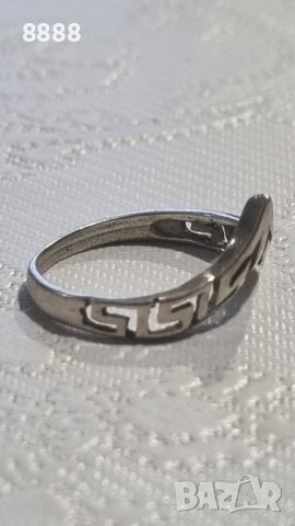 Сребърен пръстен Миандър 925 проба , снимка 2 - Пръстени - 44216966