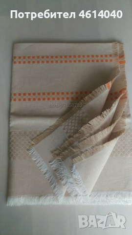 Ленена покривка за маса 108х74 см