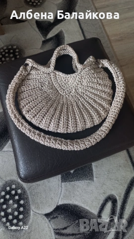 Ръчно изработена дамска чанта, снимка 2 - Чанти - 53221877