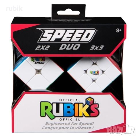 Комплект оригинални Рубик кубчета за скоростно нареждане Rubik's Speed Duo Pack (Куб 2x2x2 & Куб 3x3, снимка 6 - Игри и пъзели - 51682352