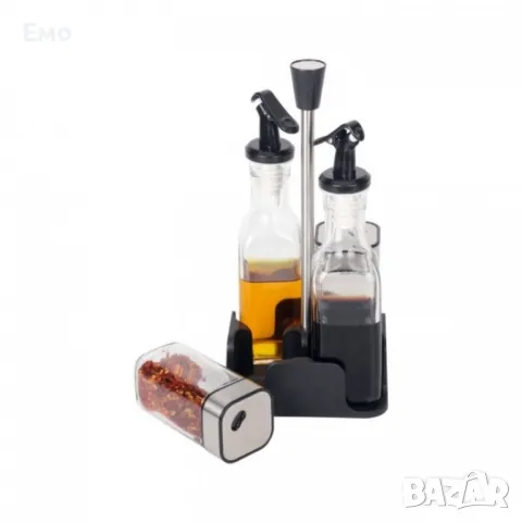 Комплект за подправки ЛУКС - Оливерник 5 части, снимка 7 - Аксесоари за кухня - 48146836