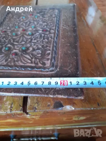 Стара кожена папка #9, снимка 6 - Други ценни предмети - 48418274