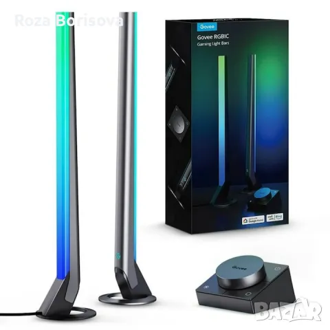Комплект 2 лампи LED RGBIC intelligent Govee H6047 Gaming Light Bars