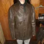 Кожено сако в кафяв цвят., снимка 1