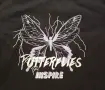 Дамска тениска с щампа "Butterflies inspire", размер XS, снимка 2
