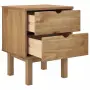 vidaXL Нощно шкафче OTTA, 45x39x57 см, борово дърво масив, снимка 4