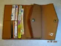 дамско дълго портмоне /клъч/  от естествена кожа ръчна изработка, снимка 2