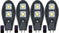 4бр. LED Соларна улична лампа 300W COBRA със сензор, снимка 1 - Соларни лампи - 33805032