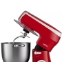 Планетарен миксер с купа от инокс Voltz, 2100W, 7.5 литра, 3 бъркалки, 6 степени + Pulse, LED, Черве, снимка 4