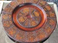 Голяма дървена чиния дърворезба , снимка 3