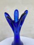 Красива арт ваза от кобалтово стъкло №1067, снимка 2