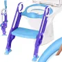 Детска тоалетна седалка със стълби и дръжки, снимка 1